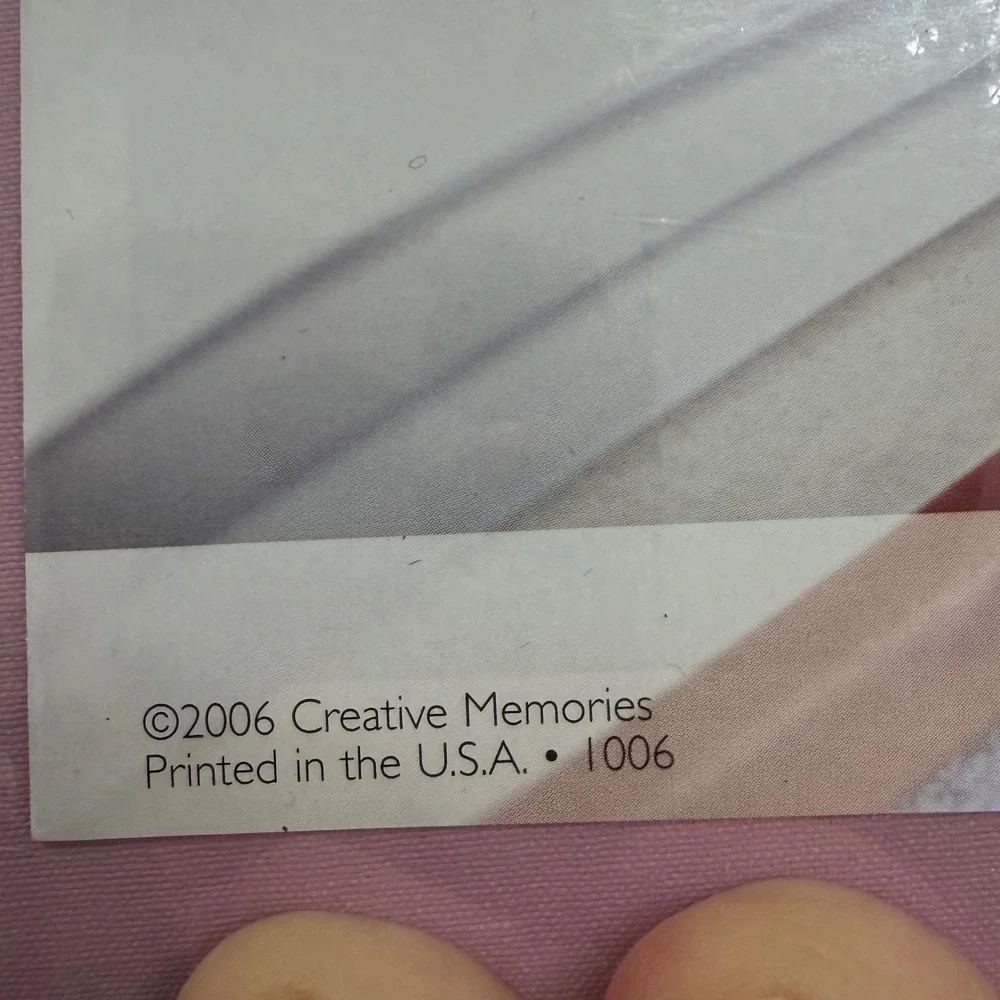 Creative Memories Flex-Hinge Album Scrapbook Pink Bookcloth Size 7x7 Vintage NEW